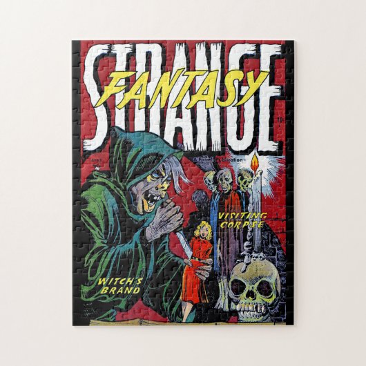 Vreemd genoeg is de enge heks  strips legpuzzel (Verticaal)