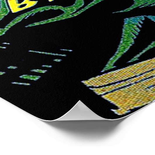 Vreemd genoeg is de enge heks strips poster (Hoek)