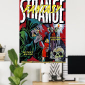 Vreemd genoeg is de enge heks  strips poster (Thuiskantoor)