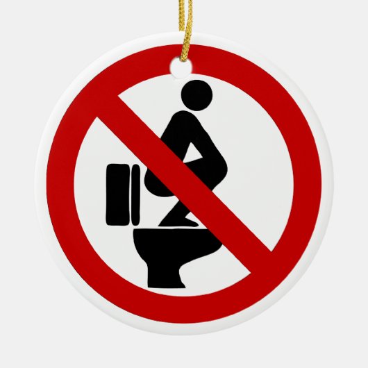 Vreemd genoeg op de stoel ⚠ Thaise ⚠ Keramisch Ornament (Voorkant)