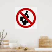 Vreemd genoeg op de stoel ⚠ Thaise ⚠ Poster (Keuken)