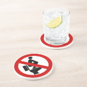 Vreemd genoeg op de stoel ⚠ Thaise ⚠ Zandsteen Onderzetter (Zijkant)