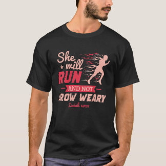 Vreemd genoeg zal ze XC grensoverschrijdend runnen T-shirt