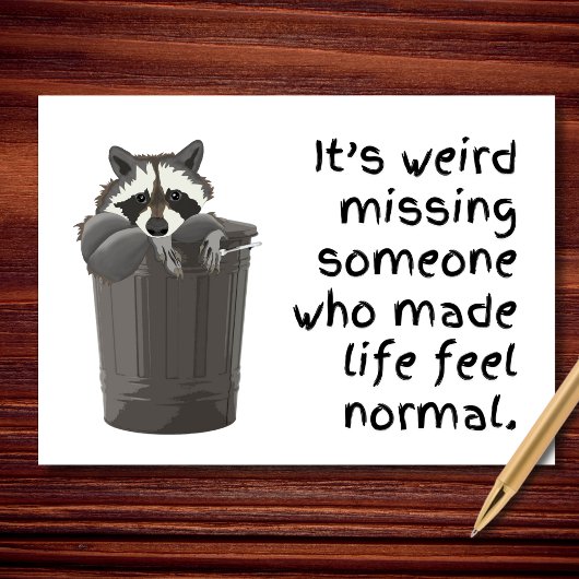 Vreemd gevoel normaal zonder jou kaart