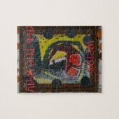 Vreemd helemaal op buitenste kunst - niet nacht legpuzzel (Horizontaal)