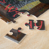 Vreemd helemaal op buitenste kunst - niet nacht legpuzzel (Zijkant)