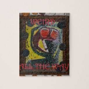 Vreemd helemaal op buitenste kunst - niet nacht legpuzzel