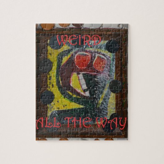 Vreemd helemaal op buitenste kunst - niet nacht legpuzzel (Verticaal)