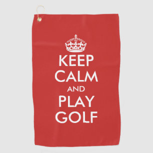Vreemd houden, kalmeren en golfhanddoeken cadeau s golfhanddoek
