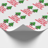 Vreemd kerstboomtje - veel ballen cadeaupapier (Hoek)