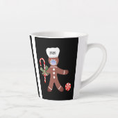 Vreemd kerstfeest 2020-man in het faciaal Masker Latte Mok (Rechts)