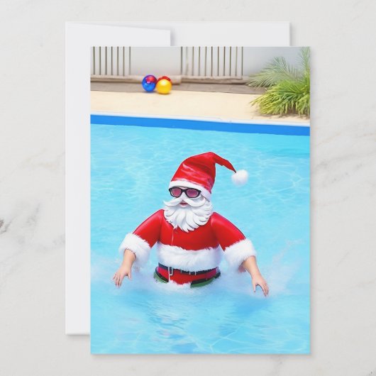 Vreemd kerstfeest in juli kaart (Achterkant)