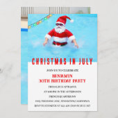 Vreemd kerstfeest in juli kaart (Voorkant / Achterkant)