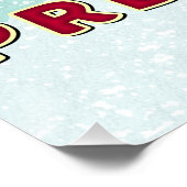 Vreemd kerstfeest Vixen President renrendierverkie Poster (Hoek)