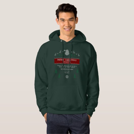 Vreemd lelijke kerst. Kind Hoodie (Voorkant volledig)