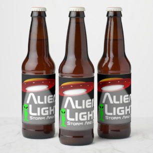 Vreemd Licht Gebied 51 van het Storm Bier Etiket
