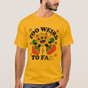 Vreemd Maar Iconisch – Surrealistische Cartoon Kun T-shirt