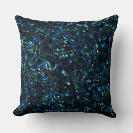 Vreemd mozaïek over de donkere achtergrond en wazi kussen