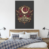 Vreemd na zonsondergang canvas afdruk (Insitu (Slaapkamer))
