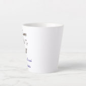 Vreemd natuurlijk praat ik met mijn eigen Gezegden Latte Mok (Voorkant)