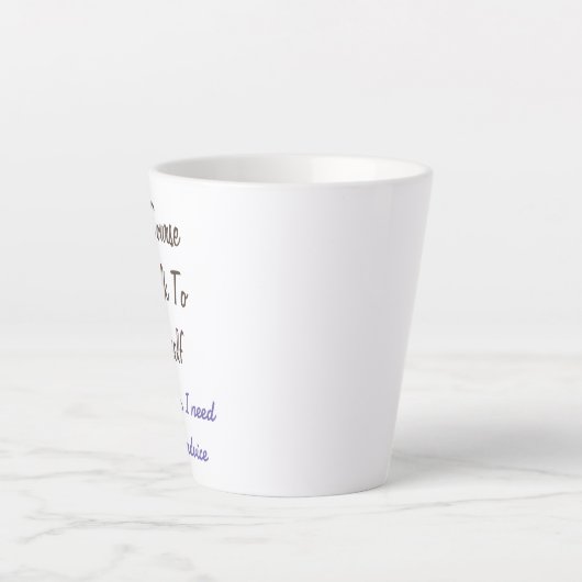 Vreemd natuurlijk praat ik met mijn eigen Gezegden Latte Mok (Voorkant)