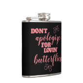 Vreemd niet voor Lovin' Butterflies Heupfles (Rechts)