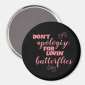 Vreemd niet voor Lovin' Butterflies Magneet (Voorkant / Achterkant)