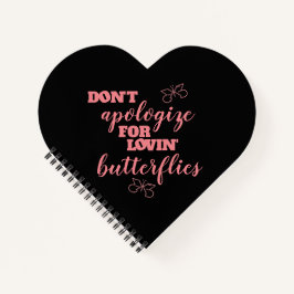Vreemd niet voor Lovin' Butterflies Notitieboek