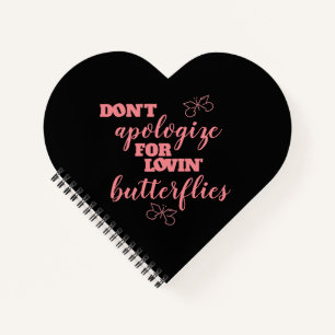 Vreemd niet voor Lovin' Butterflies Notitieboek