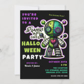 Vreemd & Ongewoon Voodoo Beer Halloween Party Kaart (Voorkant)