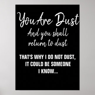 Vreemd Religieus, Christelijk citaat je bent dust Poster