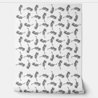 Vreemd reptielenpatroon behang