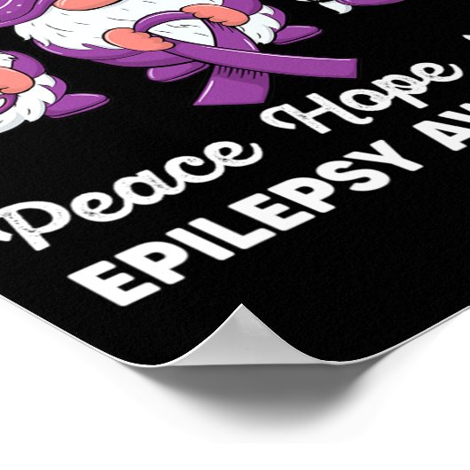 Vreemd schattige Gnomen Vrede hoop liefde voor epi Poster (Hoek)