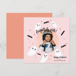 Vreemd Schattige Happy Halloween fotokaart Kaart