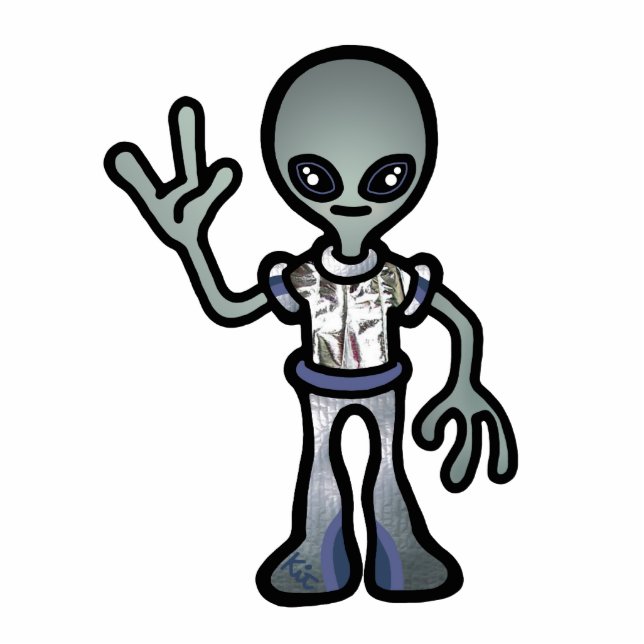 vreemd standbeeld. staand fotobeeldje  (Voorkant)