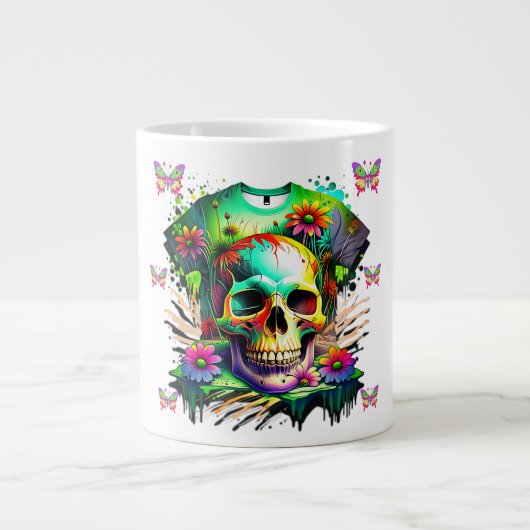 Vreemd tot het einde - Psychedelische schedel en b Grote Koffiekop (Voorkant)