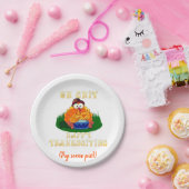 Vreemd Turkije realiseert zich dat het Thanksgivin Papieren Bordje (Feest)