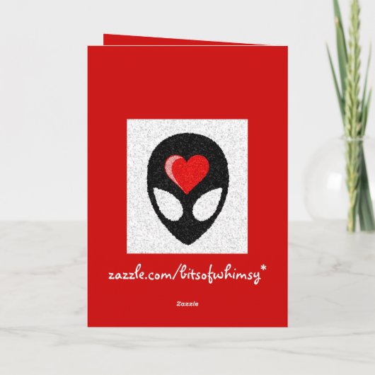 vreemd Valentijn Feestdagen Kaart (Achterkant)