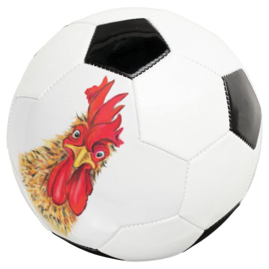 Vreemd verrast nieuwsgierig Voetbal van Rooster (Drie kwart)