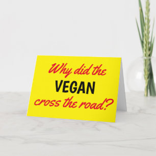 Vreemd waarom de Vegan de weg van de dag doorkruis Kaart