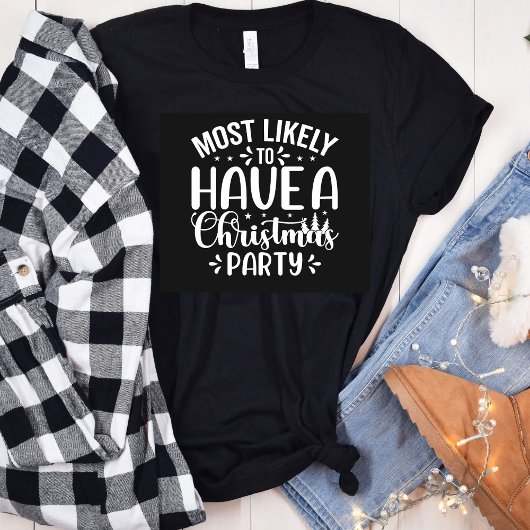 Vreemd waarschijnlijk kerstfeest T-shirt