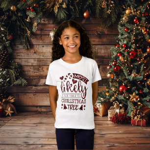 Vreemd waarschijnlijk onder de kerstboom t-shirt