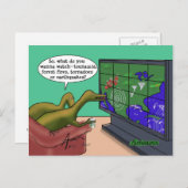 Vreemd weer Dinosaurussen briefkaart 2 (Voorkant / Achterkant)