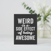 Vreemd wordt Geweldige grappig citaat Briefkaart (Staand voorkant)