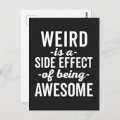 Vreemd wordt Geweldige grappig citaat Briefkaart (Voorkant / Achterkant)