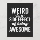 Vreemd wordt Geweldige grappig citaat Briefkaart (Voorkant)