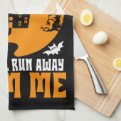 Vreemd zelfs als het niet Halloween Kitchen Towel  Theedoek (Quarter Fold)