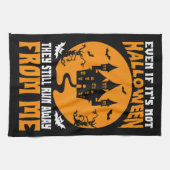 Vreemd zelfs als het niet Halloween Kitchen Towel  Theedoek (Horizontaal)