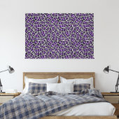Vreemd Zen Stretched Canvas Print Paarse Abstract (Insitu (Slaapkamer))