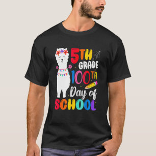Vreemde 100e schooldag geen prob llama Happy 100t T-shirt